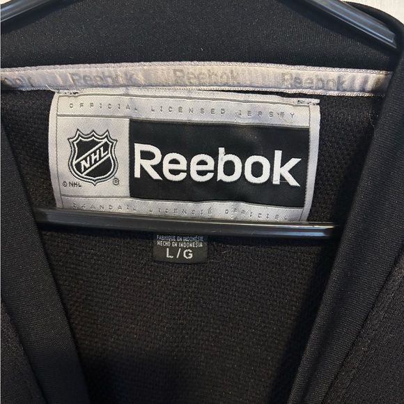 Reebok Sidney Crosby Pittsburgh Penguins NHL Hockey Jersey Size Large LG Black - Picture 4 of 4